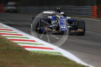 World © Octane Photographic Ltd. Formula 1 - Italian Grand Prix - Practice 1. Pascal Wehrlein – Sauber F1 Team C36. Monza, Italy. Friday 1st September 2017. Digital Ref: 1938LB1D0965