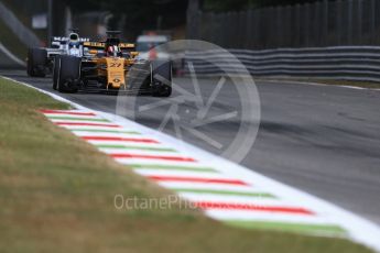 World © Octane Photographic Ltd. Formula 1 - Italian Grand Prix - Practice 1. Nico Hulkenberg - Renault Sport F1 Team R.S.17. Monza, Italy. Friday 1st September 2017. Digital Ref: 1938LB1D1013