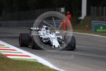 World © Octane Photographic Ltd. Formula 1 - Italian Grand Prix - Practice 1. Felipe Massa - Williams Martini Racing FW40. Monza, Italy. Friday 1st September 2017. Digital Ref: 1938LB1D1027