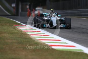 World © Octane Photographic Ltd. Formula 1 - Italian Grand Prix - Practice 1. Valtteri Bottas - Mercedes AMG Petronas F1 W08 EQ Energy+. Monza, Italy. Friday 1st September 2017. Digital Ref: 1938LB1D1063