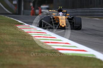 World © Octane Photographic Ltd. Formula 1 - Italian Grand Prix - Practice 1. Jolyon Palmer - Renault Sport F1 Team R.S.17. Monza, Italy. Friday 1st September 2017. Digital Ref: 1938LB1D1096