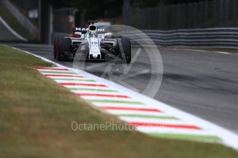 World © Octane Photographic Ltd. Formula 1 - Italian Grand Prix - Practice 1. Felipe Massa - Williams Martini Racing FW40. Monza, Italy. Friday 1st September 2017. Digital Ref: 1938LB1D1114