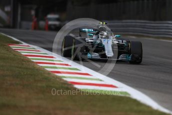 World © Octane Photographic Ltd. Formula 1 - Italian Grand Prix - Practice 1. Valtteri Bottas - Mercedes AMG Petronas F1 W08 EQ Energy+. Monza, Italy. Friday 1st September 2017. Digital Ref: 1938LB1D1220