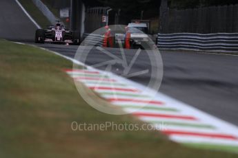 World © Octane Photographic Ltd. Formula 1 - Italian Grand Prix - Practice 1. Sergio Perez - Sahara Force India VJM10. Monza, Italy. Friday 1st September 2017. Digital Ref: 1938LB1D1242