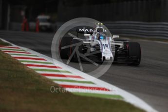 World © Octane Photographic Ltd. Formula 1 - Italian Grand Prix - Practice 1. Lance Stroll - Williams Martini Racing FW40. Monza, Italy. Friday 1st September 2017. Digital Ref: 1938LB1D1265