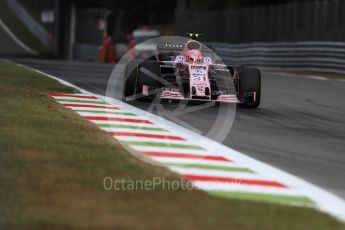 World © Octane Photographic Ltd. Formula 1 - Italian Grand Prix - Practice 1. Esteban Ocon - Sahara Force India VJM10. Monza, Italy. Friday 1st September 2017. Digital Ref: 1938LB1D1271