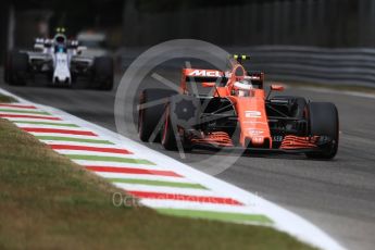 World © Octane Photographic Ltd. Formula 1 - Italian Grand Prix - Practice 1. Stoffel Vandoorne - McLaren Honda MCL32. Monza, Italy. Friday 1st September 2017. Digital Ref: 1938LB1D1308