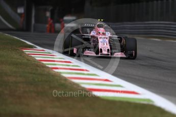 World © Octane Photographic Ltd. Formula 1 - Italian Grand Prix - Practice 1. Esteban Ocon - Sahara Force India VJM10. Monza, Italy. Friday 1st September 2017. Digital Ref: 1938LB1D1316