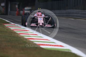 World © Octane Photographic Ltd. Formula 1 - Italian Grand Prix - Practice 1. Esteban Ocon - Sahara Force India VJM10. Monza, Italy. Friday 1st September 2017. Digital Ref: 1938LB1D1420