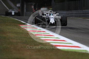 World © Octane Photographic Ltd. Formula 1 - Italian Grand Prix - Practice 1. Lance Stroll - Williams Martini Racing FW40. Monza, Italy. Friday 1st September 2017. Digital Ref: 1938LB1D1463