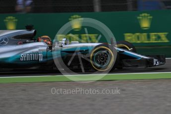 World © Octane Photographic Ltd. Formula 1 - Italian Grand Prix - Practice 1. Lewis Hamilton - Mercedes AMG Petronas F1 W08 EQ Energy+. Monza, Italy. Friday 1st September 2017. Digital Ref: 1938LB1D1493