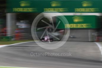 World © Octane Photographic Ltd. Formula 1 - Italian Grand Prix - Practice 1. Sergio Perez - Sahara Force India VJM10. Monza, Italy. Friday 1st September 2017. Digital Ref: 1938LB1D1581