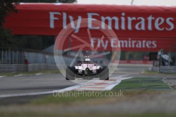 World © Octane Photographic Ltd. Formula 1 - Italian Grand Prix - Practice 1. Esteban Ocon - Sahara Force India VJM10. Monza, Italy. Friday 1st September 2017. Digital Ref: 1938LB1D1927