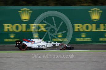 World © Octane Photographic Ltd. Formula 1 - Italian Grand Prix - Practice 1. Felipe Massa - Williams Martini Racing FW40. Monza, Italy. Friday 1st September 2017. Digital Ref: 1938LB2D7946