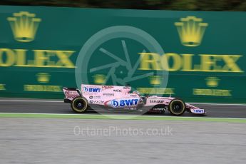 World © Octane Photographic Ltd. Formula 1 - Italian Grand Prix - Practice 1. Sergio Perez - Sahara Force India VJM10. Monza, Italy. Friday 1st September 2017. Digital Ref: 1938LB2D7980