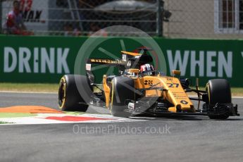 World © Octane Photographic Ltd. Formula 1 - Italian Grand Prix - Practice 2. Nico Hulkenberg - Renault Sport F1 Team R.S.17. Monza, Italy. Friday 1st September 2017. Digital Ref: 1939LB1D2173