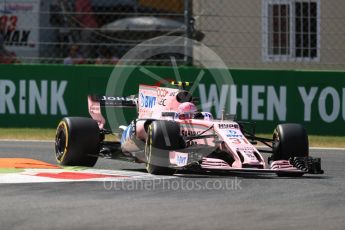 World © Octane Photographic Ltd. Formula 1 - Italian Grand Prix - Practice 2. Esteban Ocon - Sahara Force India VJM10. Monza, Italy. Friday 1st September 2017. Digital Ref: 1939LB1D2191