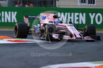 World © Octane Photographic Ltd. Formula 1 - Italian Grand Prix - Practice 2. Sergio Perez - Sahara Force India VJM10. Monza, Italy. Friday 1st September 2017. Digital Ref: 1939LB1D2213