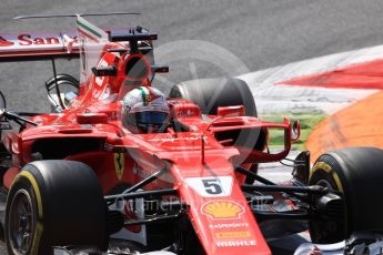 World © Octane Photographic Ltd. Formula 1 - Italian Grand Prix - Practice 2. Sebastian Vettel - Scuderia Ferrari SF70H. Monza, Italy. Friday 1st September 2017. Digital Ref: 1939LB1D2405