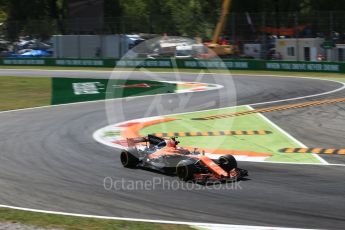 World © Octane Photographic Ltd. Formula 1 - Italian Grand Prix - Practice 2. Stoffel Vandoorne - McLaren Honda MCL32. Monza, Italy. Friday 1st September 2017. Digital Ref: 1939LB2D8122