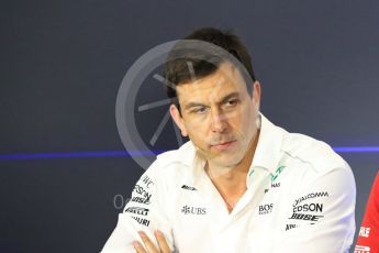 World © Octane Photographic Ltd. Formula 1 - Italian Grand Prix – Friday Team Press Conference – Part 1. Toto Wolff - Executive Director & Head of Mercedes-Benz Motorsport Monza, Italy. Friday 1st September 2017. Digital Ref: 1940LB1D2873