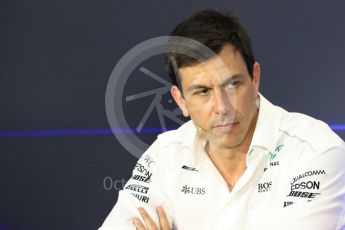 World © Octane Photographic Ltd. Formula 1 - Italian Grand Prix – Friday Team Press Conference – Part 1. Toto Wolff - Executive Director & Head of Mercedes-Benz Motorsport Monza, Italy. Friday 1st September 2017. Digital Ref: 1940LB1D2883