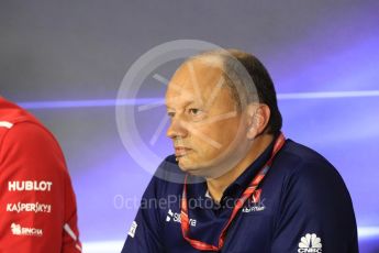 World © Octane Photographic Ltd. Formula 1 - Italian Grand Prix – Friday Team Press Conference – Part 1. Frederic Vasseur – Team Principal and CEO of Sauber Motorsport AG. Monza, Italy. Friday 1st September 2017. Digital Ref: 1940LB1D2902