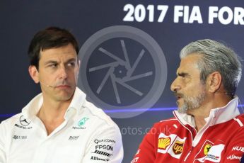 World © Octane Photographic Ltd. Formula 1 - Italian Grand Prix – Friday Team Press Conference – Part 1. Maurizio Arrivabene – Managing Director and Team Principal of Scuderia Ferrari. Monza, Italy. Friday 1st September 2017. Digital Ref: 1940LB1D2913