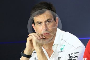 World © Octane Photographic Ltd. Formula 1 - Italian Grand Prix – Friday Team Press Conference – Part 1. Toto Wolff - Executive Director & Head of Mercedes-Benz Motorsport Monza, Italy. Friday 1st September 2017. Digital Ref: 1940LB1D2926