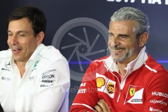 World © Octane Photographic Ltd. Formula 1 - Italian Grand Prix – Friday Team Press Conference – Part 1. Maurizio Arrivabene – Managing Director and Team Principal of Scuderia Ferrari. Monza, Italy. Friday 1st September 2017. Digital Ref: 1940LB1D2951