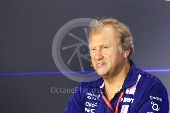 World © Octane Photographic Ltd. Formula 1 - Italian Grand Prix – Friday Team Press Conference – Part 2. Robert Fernley - Deputy Team Principal of Sahara Force India. Monza, Italy. Friday 1st September 2017. Digital Ref: 1940LB1D2962