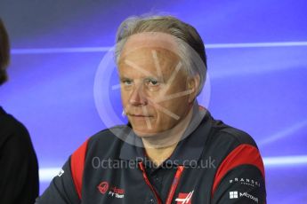 World © Octane Photographic Ltd. Formula 1 - Italian Grand Prix – Friday Team Press Conference – Part 2. Gene Haas - Founder and Chairman of Haas F1 Team. Monza, Italy. Friday 1st September 2017. Digital Ref: 1940LB1D2974