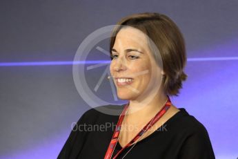 World © Octane Photographic Ltd. Formula 1 - Italian Grand Prix – Friday Team Press Conference – Part 2. Claire Williams - Deputy Team Principal of Williams Martini Racing. Monza, Italy. Friday 1st September 2017. Digital Ref: 1940LB1D2981