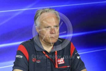 World © Octane Photographic Ltd. Formula 1 - Italian Grand Prix – Friday Team Press Conference – Part 2. Gene Haas - Founder and Chairman of Haas F1 Team. Monza, Italy. Friday 1st September 2017. Digital Ref: 1940LB1D3001