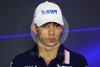 World © Octane Photographic Ltd. Formula 1 - Italian Grand Prix – Thursday Driver Press Conference – Part 1. Esteban Ocon - Sahara Force India. Monza, Italy. Thursday 31st August 2017. Digital Ref: 1935LB1D0547