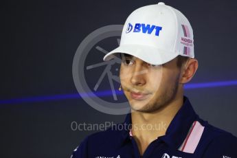 World © Octane Photographic Ltd. Formula 1 - Italian Grand Prix – Thursday Driver Press Conference – Part 1. Esteban Ocon - Sahara Force India. Monza, Italy. Thursday 31st August 2017. Digital Ref: 1935LB1D0644