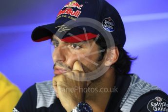 World © Octane Photographic Ltd. Formula 1 - Italian Grand Prix – Thursday Driver Press Conference – Part 2. Carlos Sainz - Scuderia Toro Rosso. Monza, Italy. Thursday 31st August 2017. Digital Ref: 1935LB1D0778