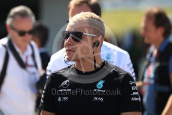 World © Octane Photographic Ltd. Formula 1 - Japanese Grand Prix - Sunday - Drivers’ Parade. Valtteri Bottas - Mercedes AMG Petronas F1 W08 EQ Energy+. Suzuka Circuit, Suzuka, Japan. Sunday 8th October 2017. Digital Ref:1979LB1D0035