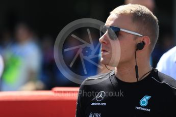 World © Octane Photographic Ltd. Formula 1 - Japanese Grand Prix - Sunday - Drivers’ Parade. Valtteri Bottas - Mercedes AMG Petronas F1 W08 EQ Energy+. Suzuka Circuit, Suzuka, Japan. Sunday 8th October 2017. Digital Ref:1979LB1D0038