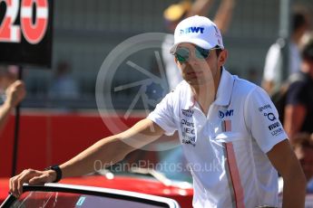 World © Octane Photographic Ltd. Formula 1 - Japanese Grand Prix - Sunday - Drivers’ Parade. Esteban Ocon - Sahara Force India VJM10. Suzuka Circuit, Suzuka, Japan. Sunday 8th October 2017. Digital Ref:1979LB1D0102