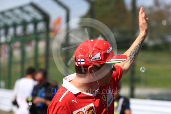 World © Octane Photographic Ltd. Formula 1 - Japanese Grand Prix - Sunday - Drivers’ Parade. Kimi Raikkonen - Scuderia Ferrari SF70H. Suzuka Circuit, Suzuka, Japan. Sunday 8th October 2017. Digital Ref:1979LB1D0169