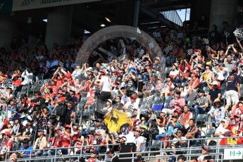 World © Octane Photographic Ltd. Formula 1 - Japanese Grand Prix - Sunday - Grid - Fans in the grandstand. Suzuka Circuit, Suzuka, Japan. Sunday 8th October 2017. Digital Ref:1979LB1D0192