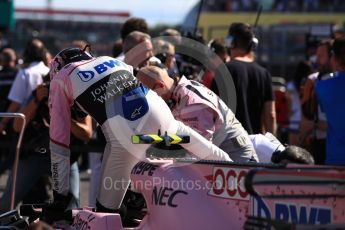 World © Octane Photographic Ltd. Formula 1 - Japanese Grand Prix - Sunday - Grid. Esteban Ocon - Sahara Force India VJM10. Suzuka Circuit, Suzuka, Japan. Sunday 8th October 2017. Digital Ref:1979LB1D0264