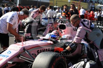 World © Octane Photographic Ltd. Formula 1 - Japanese Grand Prix - Sunday - Grid. Esteban Ocon - Sahara Force India VJM10. Suzuka Circuit, Suzuka, Japan. Sunday 8th October 2017. Digital Ref:1979LB1D0280