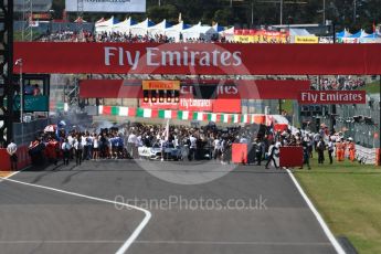 World © Octane Photographic Ltd. Formula 1 - Japanese Grand Prix - Sunday - Grid. Suzuka Circuit, Suzuka, Japan. Sunday 8th October 2017. Digital Ref:1979LB1D0292