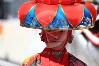 World © Octane Photographic Ltd. Formula 1 - Japanese Grand Prix - Sunday - Drivers’ Parade. Traditional celebrations. Suzuka Circuit, Suzuka, Japan. Sunday 8th October 2017. Digital Ref:1979LB1D9923