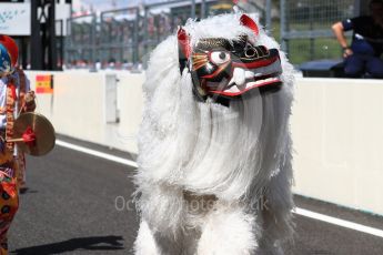 World © Octane Photographic Ltd. Formula 1 - Japanese Grand Prix - Sunday - Drivers’ Parade. Traditional celebrations. Suzuka Circuit, Suzuka, Japan. Sunday 8th October 2017. Digital Ref:1979LB1D9932