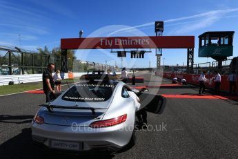 World © Octane Photographic Ltd. Formula 1 - Japanese Grand Prix - Sunday - Mercedes AMG GTs Safety Car on the grid. Suzuka Circuit, Suzuka, Japan. Sunday 8th October 2017. Digital Ref:1979LB2D5325