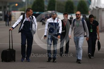 World © Octane Photographic Ltd. Formula 1 - Japanese Grand Prix - Friday - Paddock. Felipe Massa - Williams Martini Racing FW40. Suzuka Circuit, Suzuka, Japan. Friday 6th October 2017. Digital Ref: