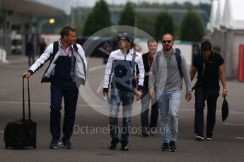 World © Octane Photographic Ltd. Formula 1 - Japanese Grand Prix - Friday - Paddock. Felipe Massa - Williams Martini Racing FW40. Suzuka Circuit, Suzuka, Japan. Friday 6th October 2017. Digital Ref: